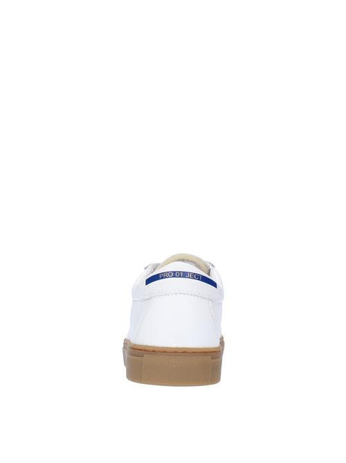 Leather sneakers PRO 01 JECT | P1LM GGBIANCO BLU-MIELE